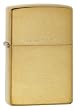 Original Solid Brass Zippo Lighter, brushed brass effect