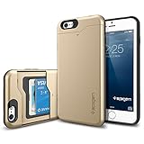 iPhone 6 Plus ケース, Spigen® [ IC カード 収納可能] スリム・アーマーCS *Apple iPhone 5.5* (2014) アイフォン6 カバー **カード スライダー** (国内正規品) (シャンパン・ゴールド 【SGP10913】)