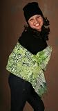 Apparel : 10" X 66" Rayon Scarves - Leafy Batiks