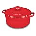 Cuisinart Chef's Classic Enameled Cast Iron 5-Quart Round Covered Casserole, Red