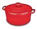 Kitchen & Housewares : Cuisinart Chef's Classic Enameled Cast Iron 5-Quart Round Covered Casserole, Red