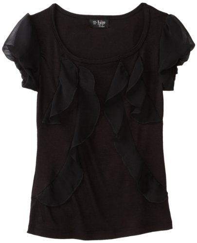 Paperdoll Girls 7-16 Ruffle Knit Top