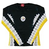 Pittsburgh Steelers - Logo Tie Dye Ladies Fitted Long Sleeve