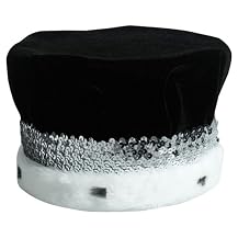 Grandeur Sequined Crown - Black/ Silver