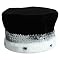 Grandeur Sequined Crown - Black/ Silver