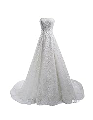 Strapless Lace-Up Sleeveless Jumpsuit  with a Court Train 