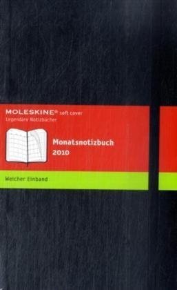 Moleskine Monthly Notebook 2010 12 Month Black Soft Large