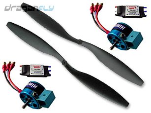 "Combo 1 Pair 12x4.5 Counter Rotating Propellers, 2 CC 25A ESCs + 2 Himax 2812-0650 Brushless Motors" "Combo 1 Pair 12x4.5 Counter Rotating Propellers, 2 CC 25A ESCs + 2 Himax 2812-0650 Brushless Motors"