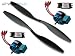 Combo 1 Pair 12x4.5 Counter Rotating Propellers, 2 CC 25A ESCs + 2 Himax 2812-0650 Brushless Motors