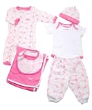 6 Piece Girls Layette Set by Rocawear