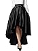 Choies Women's Black Bowknot High Waist Hi-lo Party Skater Skirt 8