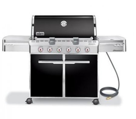 Summit 7421001 E-620 838-Square-Inch 60,800-BTU Natural-Gas Grill, Black