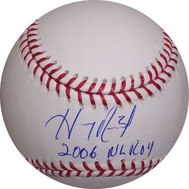 Hanley Ramirez Autographed/Hand Signed MLB Baseball with ROY 06 Inscription
