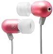 Radius Atomic Bass Aluminum Earbuds - Color Maroon