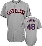 Travis Hafner Jersey: Adult Majestic Road Grey Authentic Cleveland Indians Jersey