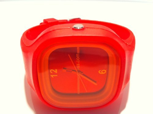 valentine Jelly Watch Silicone Wristband RedB004EHP2GC