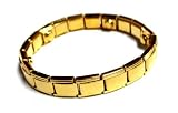 Gold Overlay Magnetic Infinite No Clasp Stretch Bracelet
