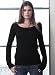 Bella Ladies' Sabrina Long Sleeve Boat neck T-shirt