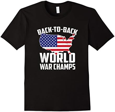Men's Back-To-Back World War Champs - PatriotTee Large Black