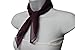 TFJ Women Fashion Small Neck Scarf Fabric Sheer Pocket Square Mini Dark Purple Color