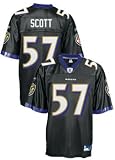Baltimore Ravens Bart Scott Replica Adult Alternate Color Sale Jersey, Size= Large