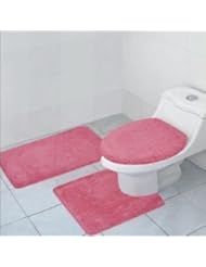 Home: Hailey 3 Piece Bath Rub Set, Tub, Contour, Lid Rose - Kashi Home