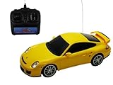 Porsche 911 GT2 1:16 ferngesteuertes Auto gelb RC Auto Modellauto