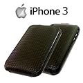 Flip-Case Handy Klapp Tasche Apple iPhone 3G 3GS Carbon-Schwarz Schutzh�lle Case Handytasche Etui Cover Schutz H�lle Bag NEU