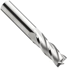 Niagara Cutter CB430 Carbide Ball Nose End Mills, Inch, Uncoated (Bright) Finish, Roughing and Finishing Cut, 30 Degree Helix, For Use With All Materials