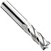Niagara Cutter CB430 Carbide Ball Nose End Mills, Inch, Uncoated (Bright) Finish, Roughing and Finishing Cut, 30 Degree Helix, For Use With All Materials