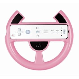 Official Nintendo Wii Comfort Racing Wheel - Pink