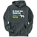 Hoodie Mens Dark Silver  MY Greater Swiss Mountain Dog , THINKS I AM GREAT  Dogs