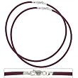 Rubber Cord Anklet Purple 9" 2Pcs