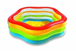 Intex Swim Center 73-by-71-by-21-Inch Summer Colors Pool