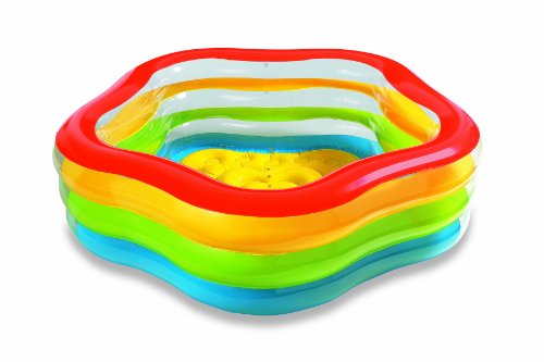 Intex Swim Center 73-by-71-by-21-Inch Summer Colors Pool