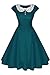 ACEVOG Women's 50s 60s Vintage Cocktail Rockabilly Swing Party Dress