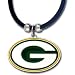 NFL Green Bay Packers Rubber Cord Logo Necklace