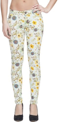 Emperial Women's Comfort-Fit Junior Printed Jeans by Gazoz Mint 3