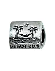 Zable (tm) Sterling Silver Beach Bum Pandora Compatible Bead / Charm