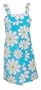 Aegean Daisy BlueTerrycloth Shower Wrap