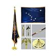 Alaska 3ft x 5ft Flag Flagpole Base and Tassel