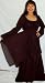 BLACK DRESS PEASANT LAYERED RENAISSANCE Fits - S M L - I347S