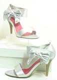 Produkt-Bild: Damen Abend Sandalette silber