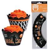 Bakery Crafts Basketball Cupcake Treat Wraps