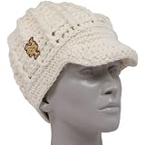 New Era New York Mets Ladies White Gold-Spun Visor Beanie