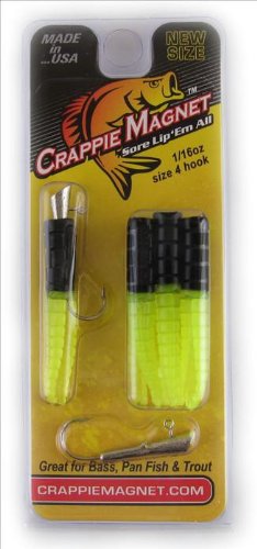 Leland's Lures Crappie Magnet Lures Color: Black/Chartreuse (87614)