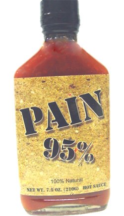 Pain 95% Habanero Hot Sauce 100% Natural - 7.5 oz by Original Juan Specialty Foods
