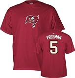 Josh Freeman Tampa Bay Buccaneers Red Reebok Name & Number T-Shirt