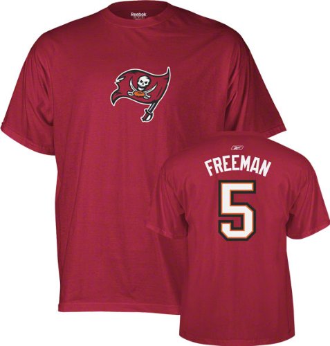Josh Freeman Tampa Bay Buccaneers Red Reebok Name & Number T-Shirt