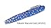 Polkadot Blue and Gold Crystal Rhinestone Roller Ball Pen